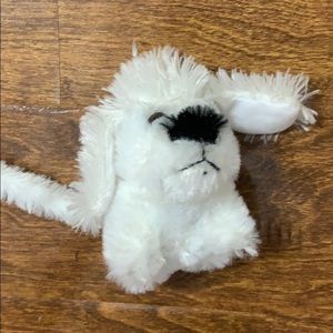 Small White Stuffed Dog